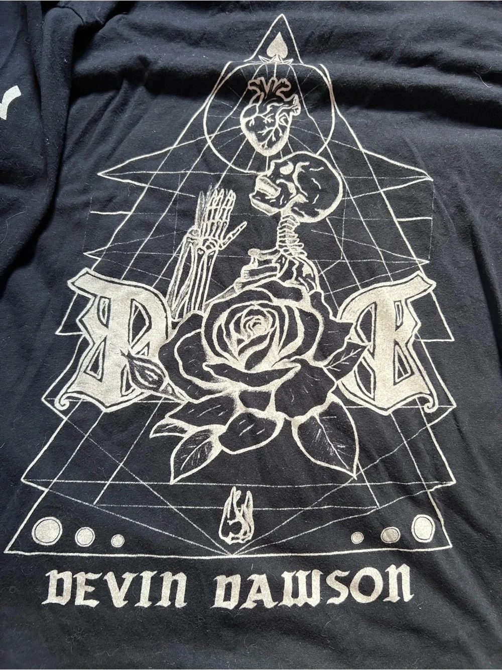 Black Long-Sleeve Graphic Tee